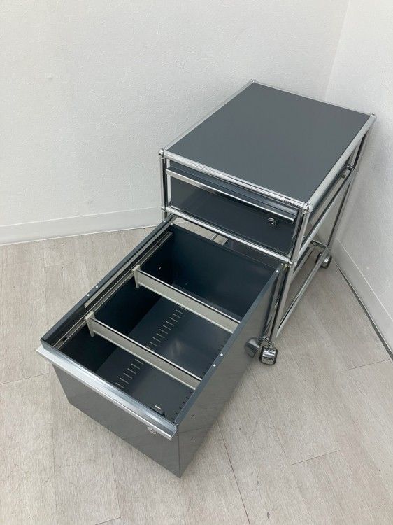 値下げ不可　usmハラー ロールボーイ　ブラック 中古品】USM ハラー ロールボーイシリーズ インワゴン ブラック