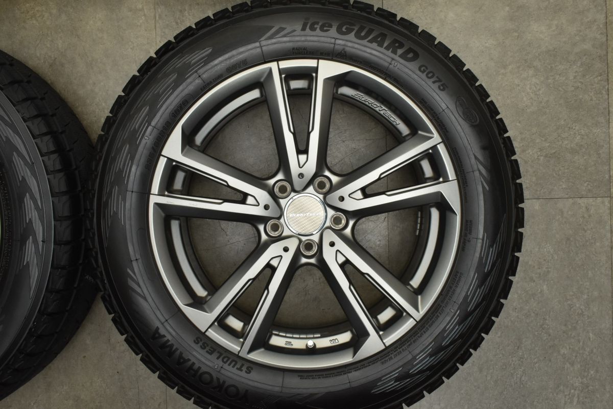 ジャンパー 使用僅か マイスター EUROTECH 18in 8J 39 PCD112 ヨコハマ アイスガードG075 235 60R18 メルセデスベンツ X254 GLC バリ溝