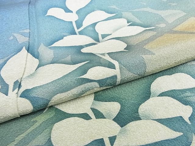 平和屋本店□極上 京の匠日展作家 丹下雄介 訪問着 風景枝葉文 暈し