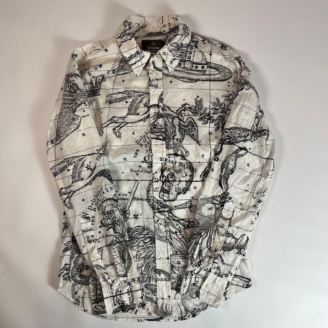 Vivienne Westwood MAN 星座柄 シャツ 長袖 オーブ