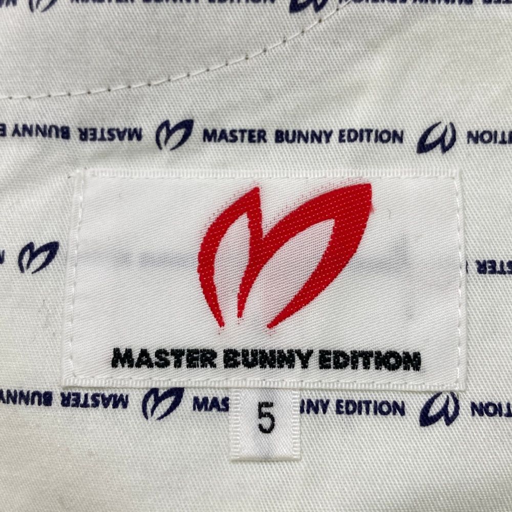 サイズ：5 MASTER BUNNY EDITION マスターバニーエディション 5周年 ストレッチパンツ ウール混 総柄 ブラウン系 [240101483785] ゴルフウェア メンズ ストスト MASTER BUNNY EDITION マスターバニーエディション 5周年