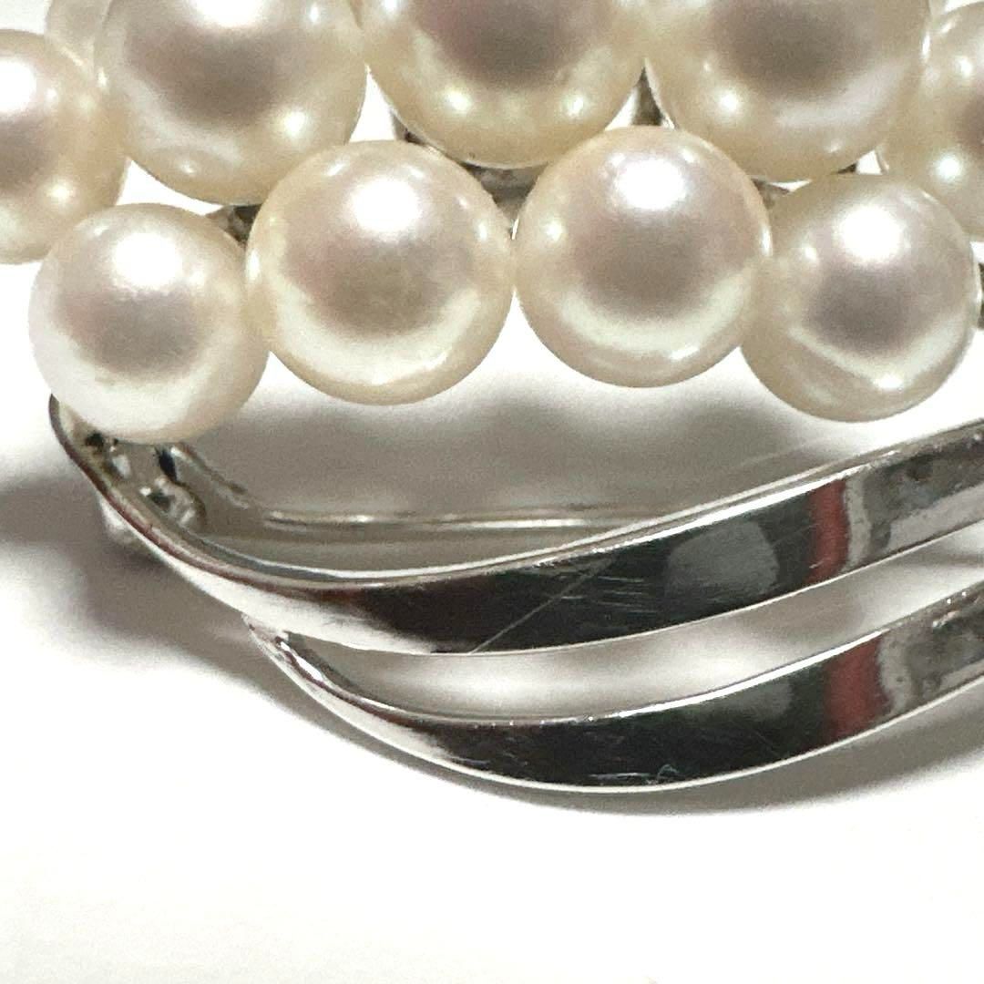 【MIKIMOTO】SV パール ブローチ ミキモト MIKIMOTO ブローチ SV パール約5.7-6.8mm(13P) - メルカリ