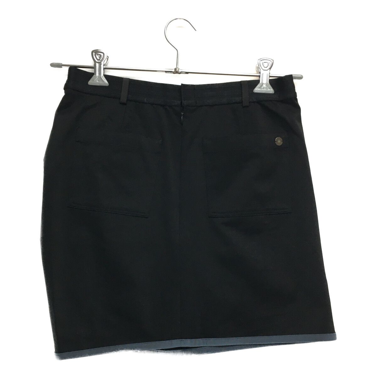 【美品/L】LANVIN SPORT ランバンスポール　ストレッチ　スカート　黒 未使用品 レディース ランバンスポール LANVIN SPORT スカート