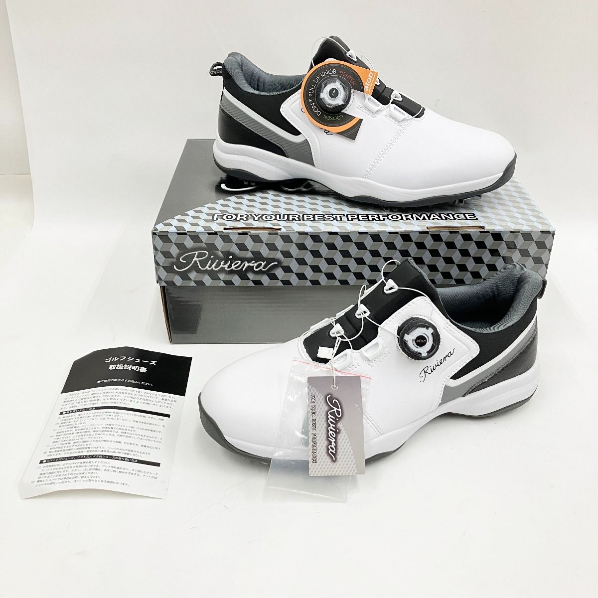 〇〇Riviera リビエラ ゴルフシューズ RSH-2101 ホワイト