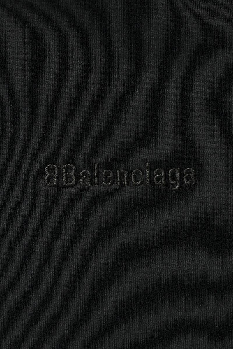 バレンシアガ  23SS  570811TKVB5 8190 ロゴ刺繍プルオーバーパーカー  メンズ XL