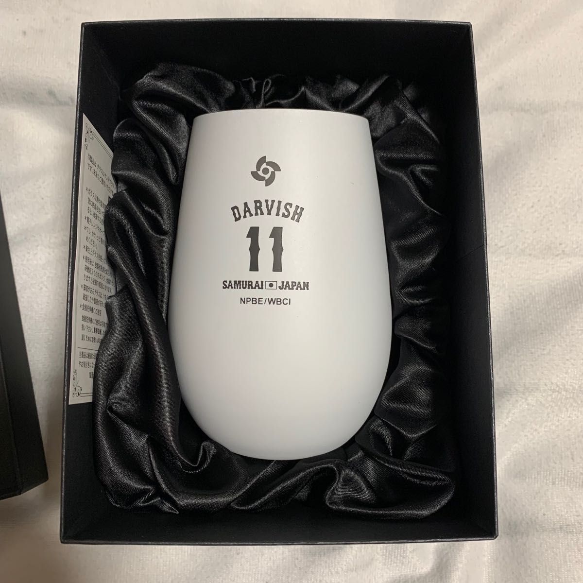 2025WBC侍ジャパン タンブラーWhite Silver 11 ダルビッシュ