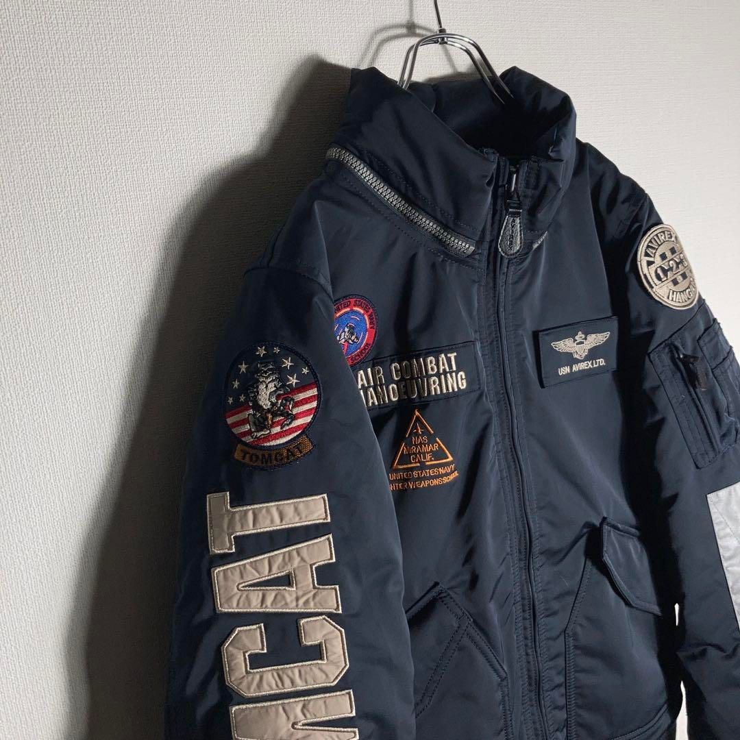 【☆最高傑作☆】極美品 AVIREX フライトジャケット XXL 超激レア 極美品】AVIREX フライトジャケット TOPGUN 紺 L - メルカリ