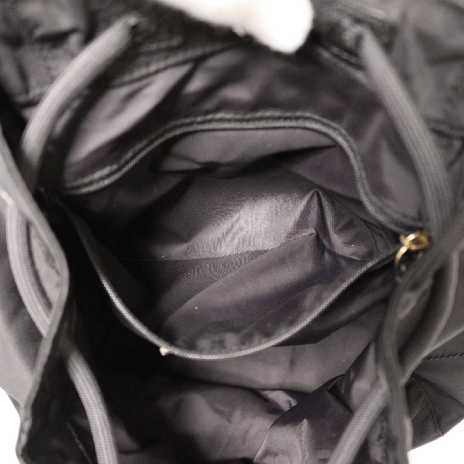 トリーバーチ ミニリュック バックパック ロゴ ナイロン レザー 本革 黒 ブラック black Tory Burch