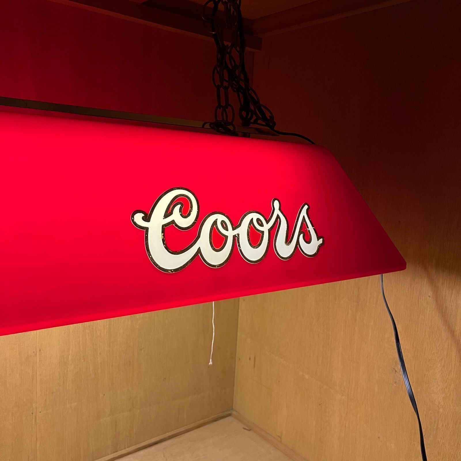 プールバーライト】希少 1980s Coors (クアーズ)プールランプ