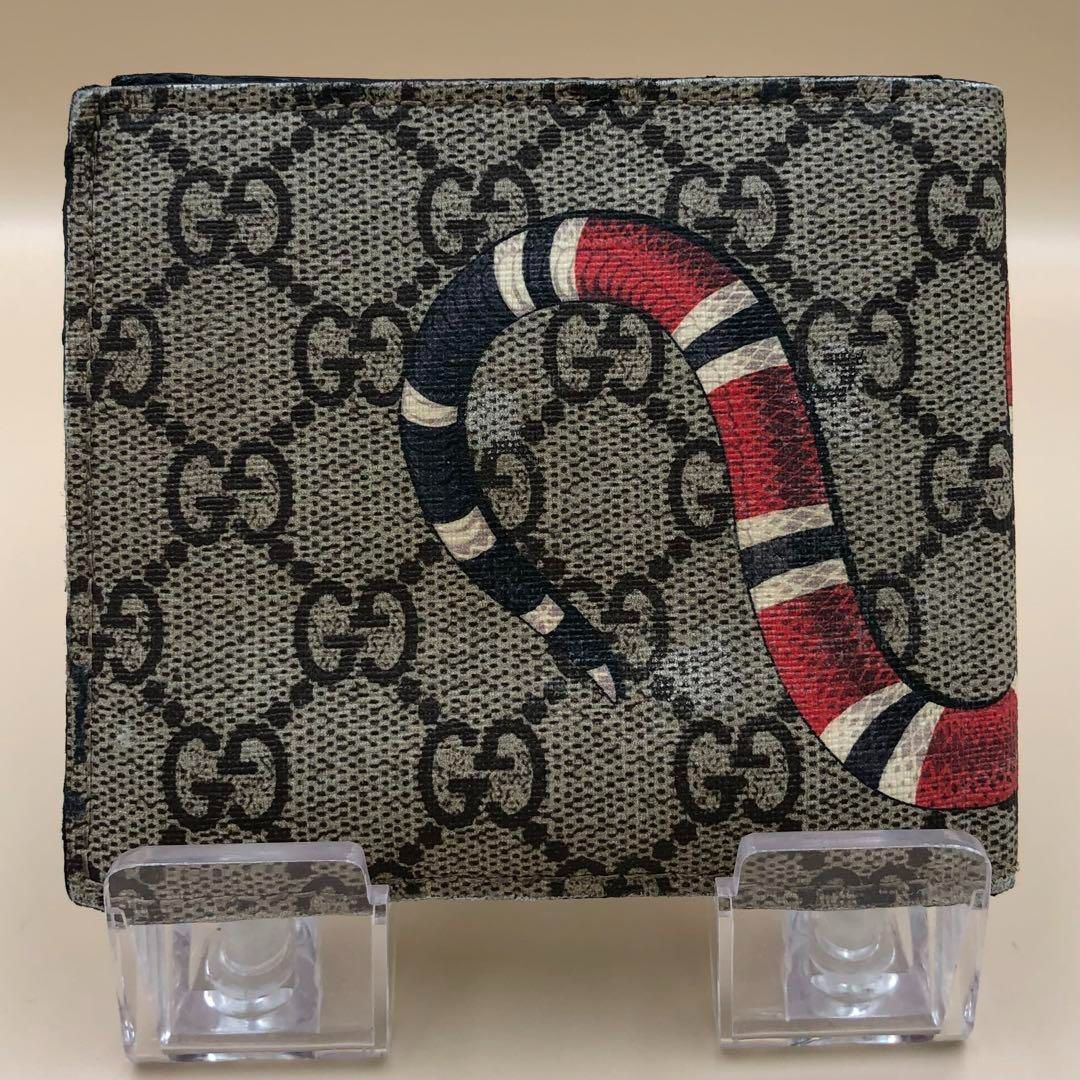 g.g様 SG3460B グッチ 折財布 GGスプリーム キングスネーク 451266 - メルカリ