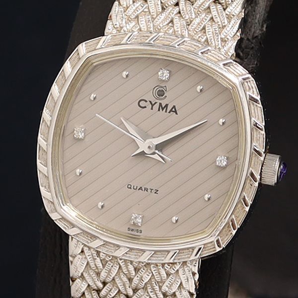 【稼働/良品】CYMA L616 クオーツ 石付 ゴールド レディース Yahoo!オークション -「cyma 616」の落札相場・落札価格