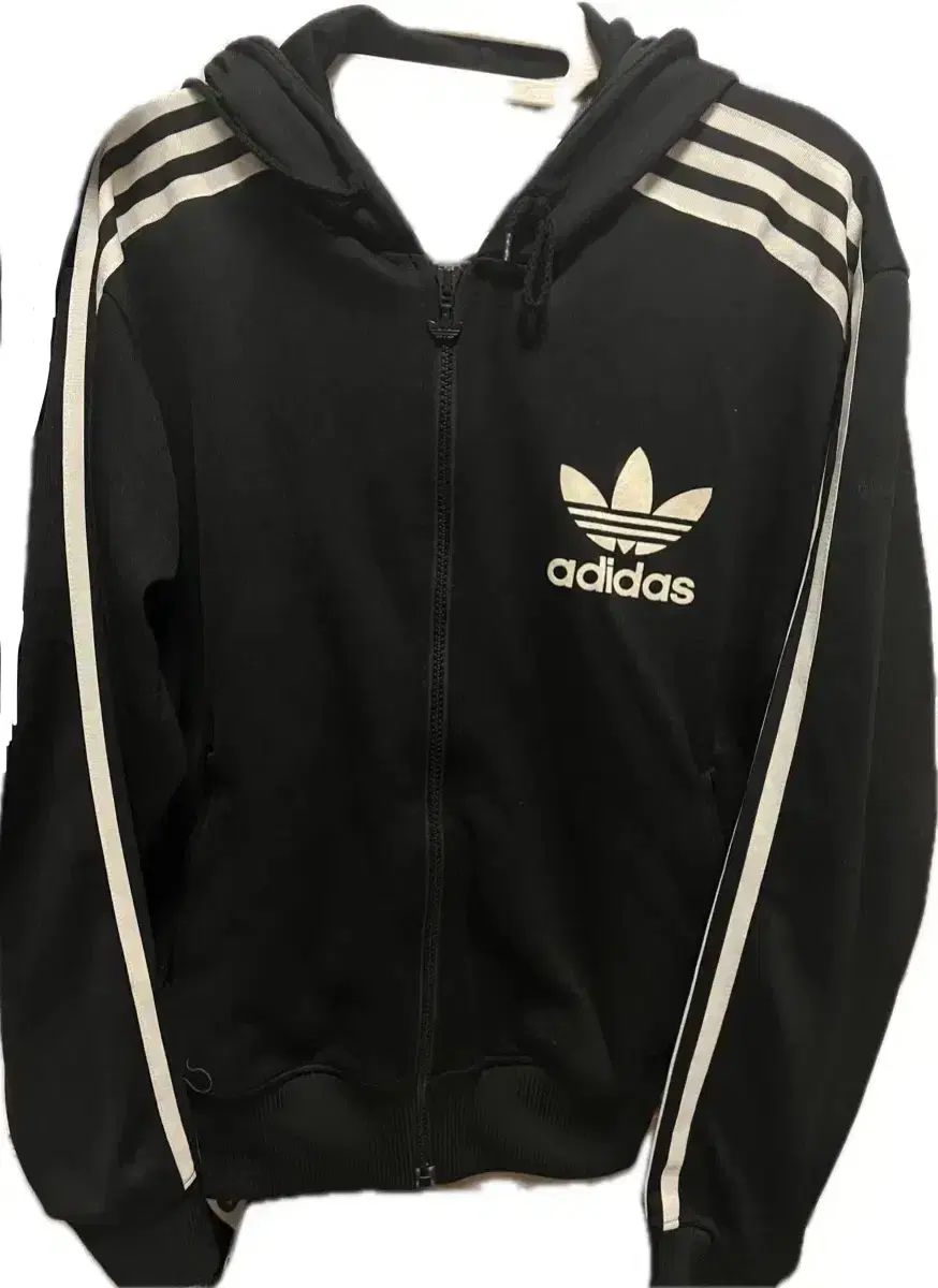 adidas ブラック ジップアップジャージ S adidas ミニ丈 ダブル