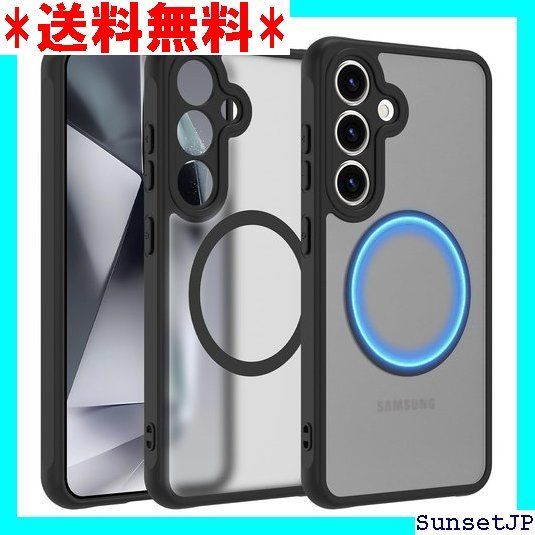 新品 ITELINMON Galaxy S24 用 ケース マット感 シリコン MagSafe対応 マグネット搭載 TPU PC素材 人気 耐衝撃 透明 薄型 軽量 ギフト ギャラクシーs24 カバー 6.1インチに対応 70