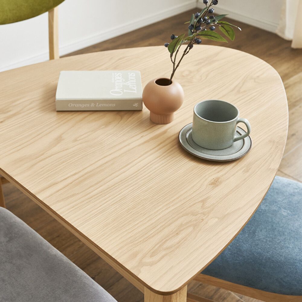 ♪３人掛 ダイニング4点セット グリーン 半円テーブル1 チェア２ ベンチ１ オーク突板 ダイニング テーブル チェア ベンチ 二人暮らし 親子 おしゃれ DINKS