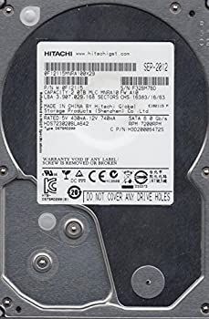 【中古】(非常に良い)hds723020bla642、PN 0?F12115、MLC mnra10、Hitachi 2tb SATA 3.5ハードドライブ