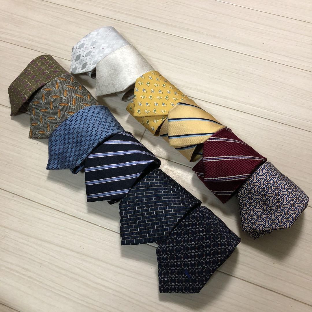 ネクタイ フェンディ エルメス フェラガモ バーバリー 他計18点 - メルカリ 