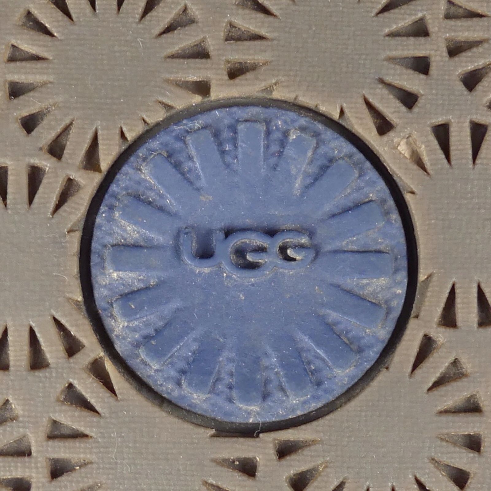 UGG アグ レザーサンダル トングサンダル ネイビー メンズ 27cm 本革