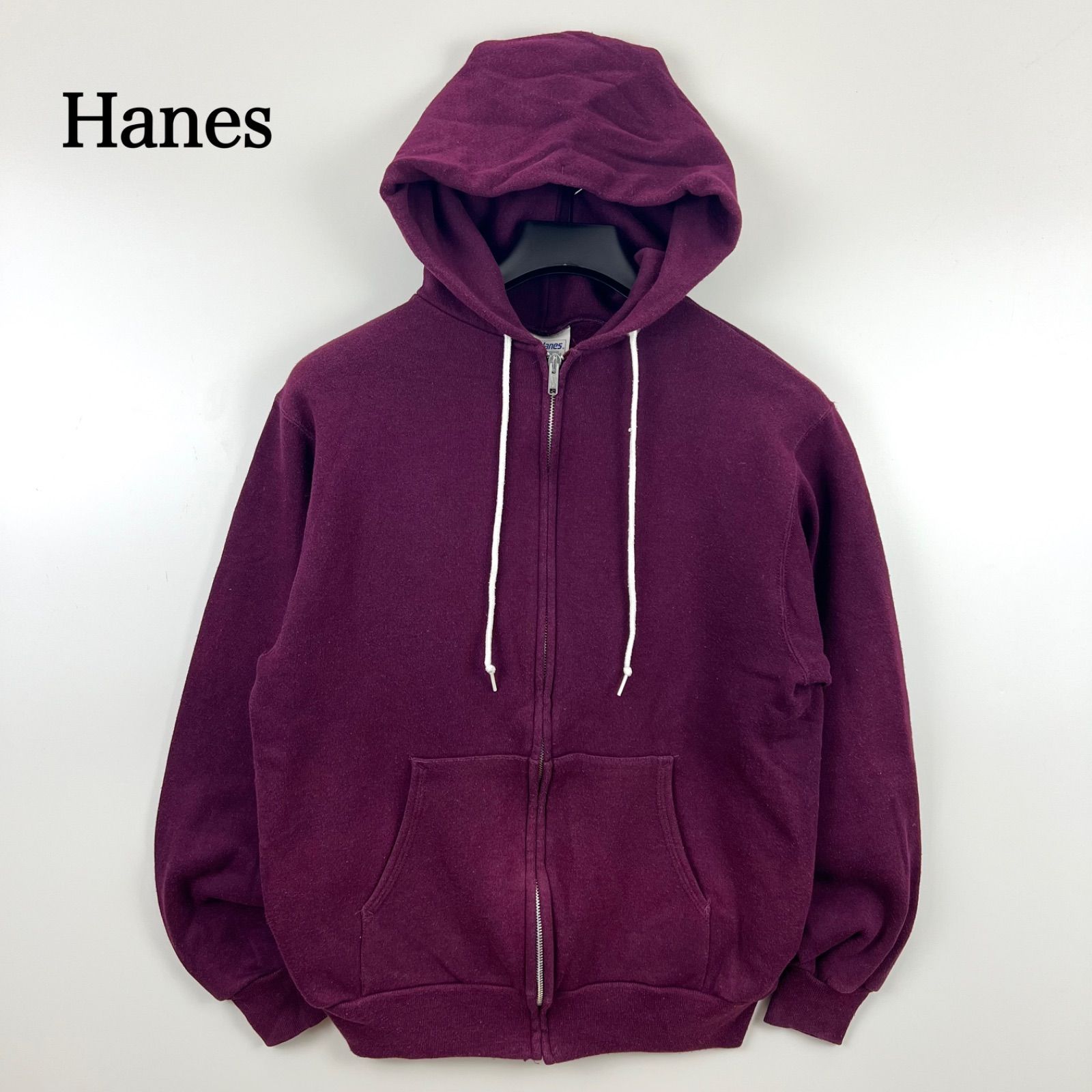 Hanes 80s USA VTG vintage zip sweat hoodie M ヘインズ アメリカ製