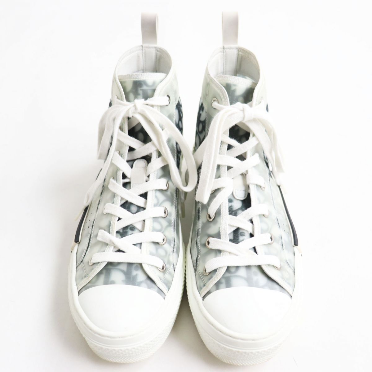 DIOR HOMME ハイカットスニーカー B23 オブリークキャンバス 良品○DIOR ディオール オム B23 オブリーク キャンバス