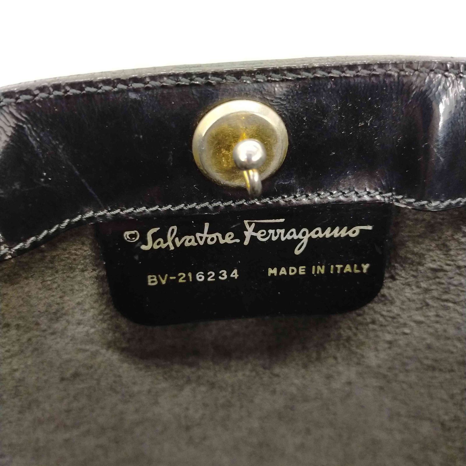 Ferragamo エナメルトート - トートバッグ