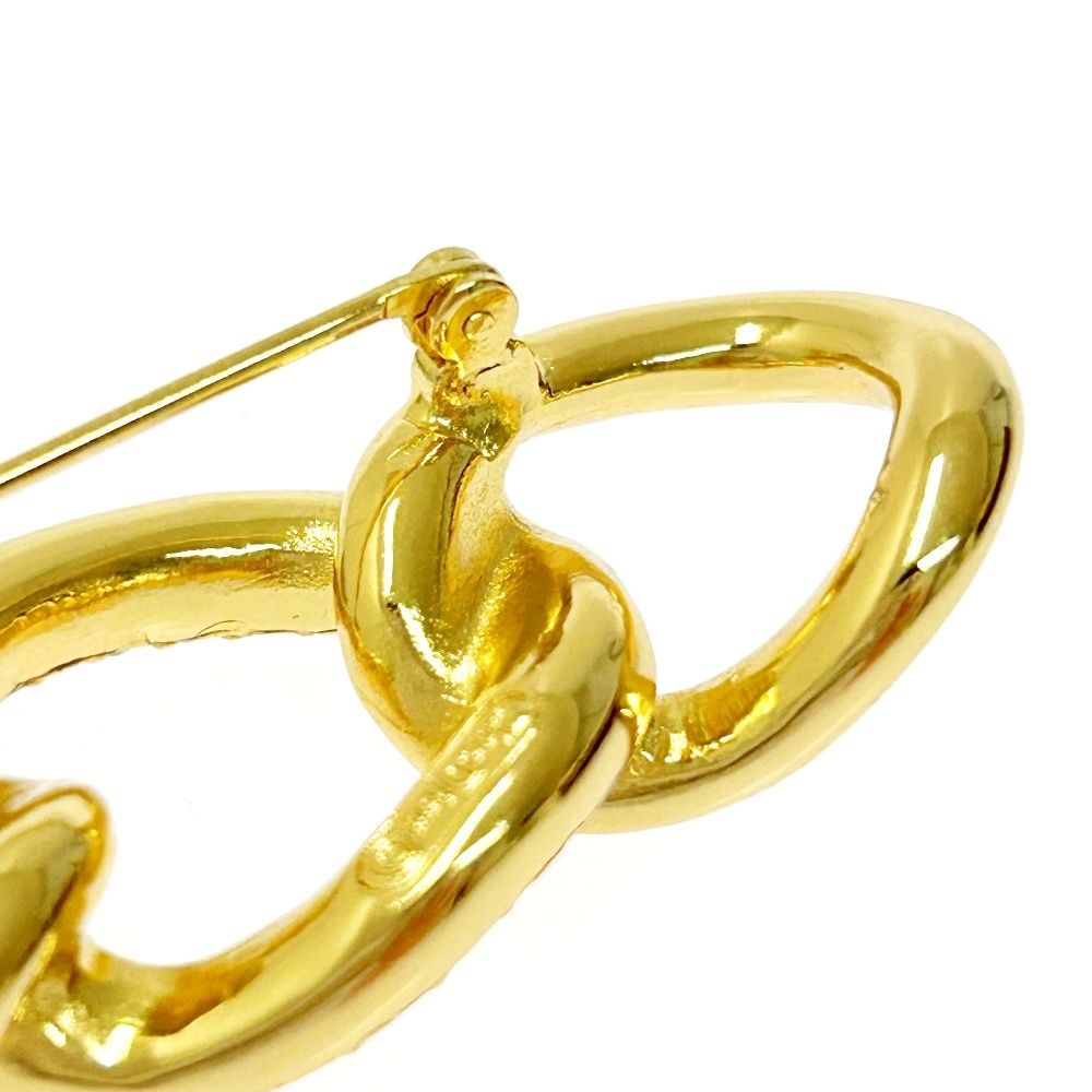 希少　レア　クリスチャンディオール ブローチ　ラインストーン　正規品 クリスチャンディオール Christian Dior ブローチ ロゴ ライン