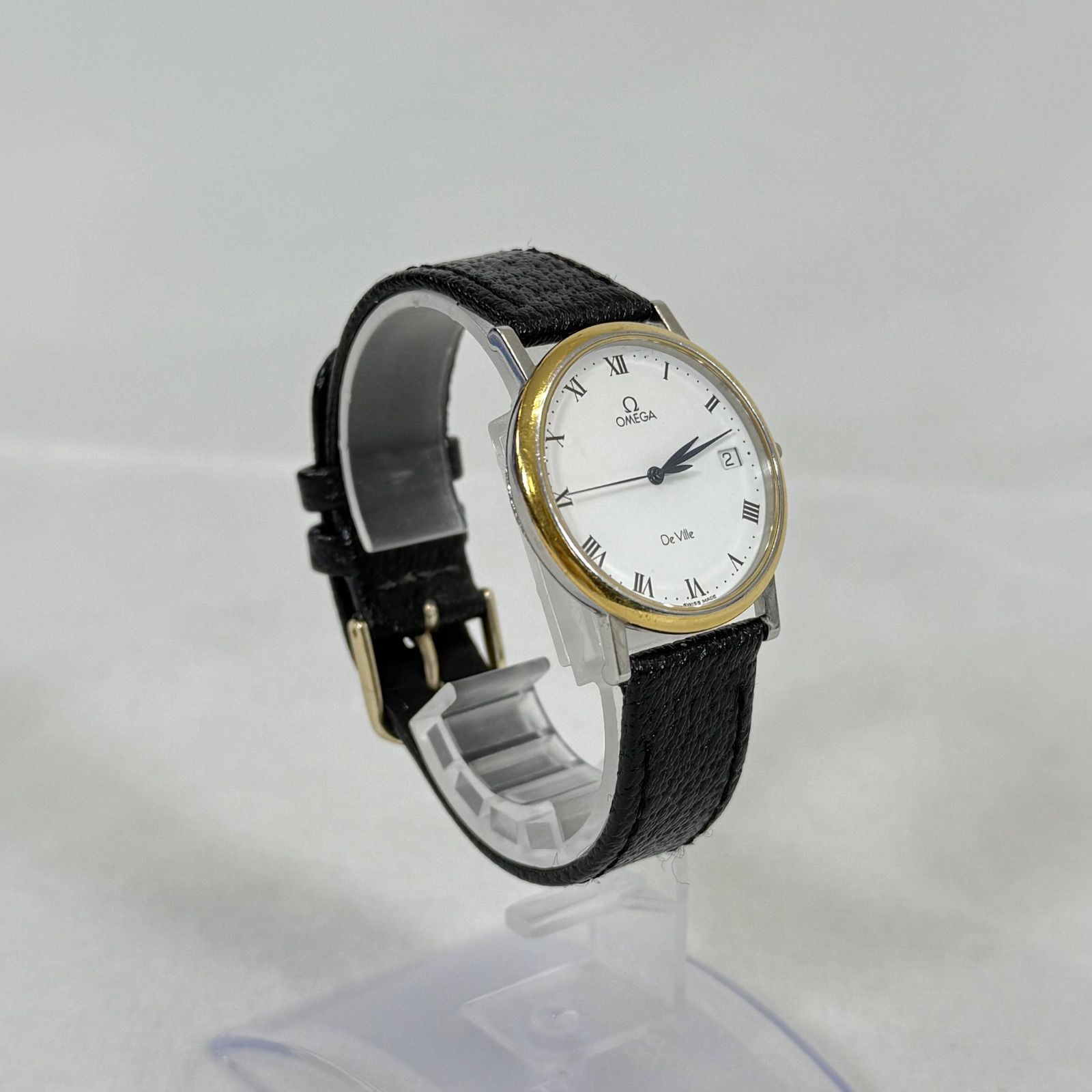 稼働品】OMEGA オメガ De Ville デヴィル デビル クォーツ 腕時計 