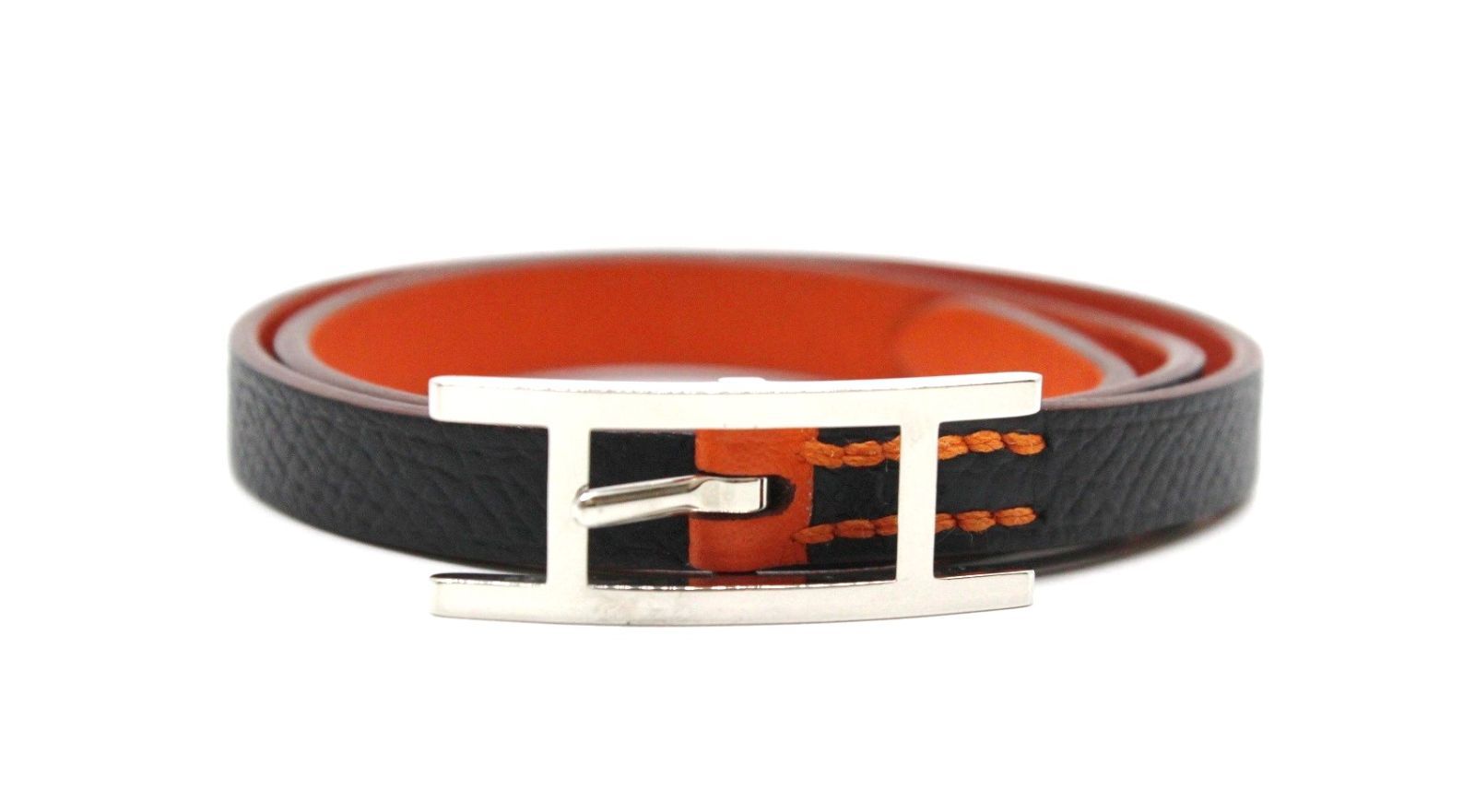 HERMES エルメス アピ レザー ブレスレット バングル　キャメル エルメス HERMES アピ3 ブレスレット 3連 レザー Hバックル