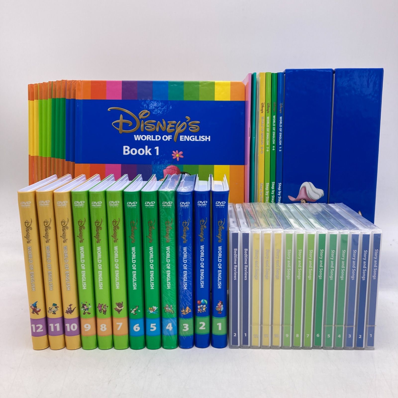 2018年 メインプログラムセット 絵本 CD DVD24枚 新子役 字幕あり ディズニー英語システム DWE Disney ワールドファミリー 407521