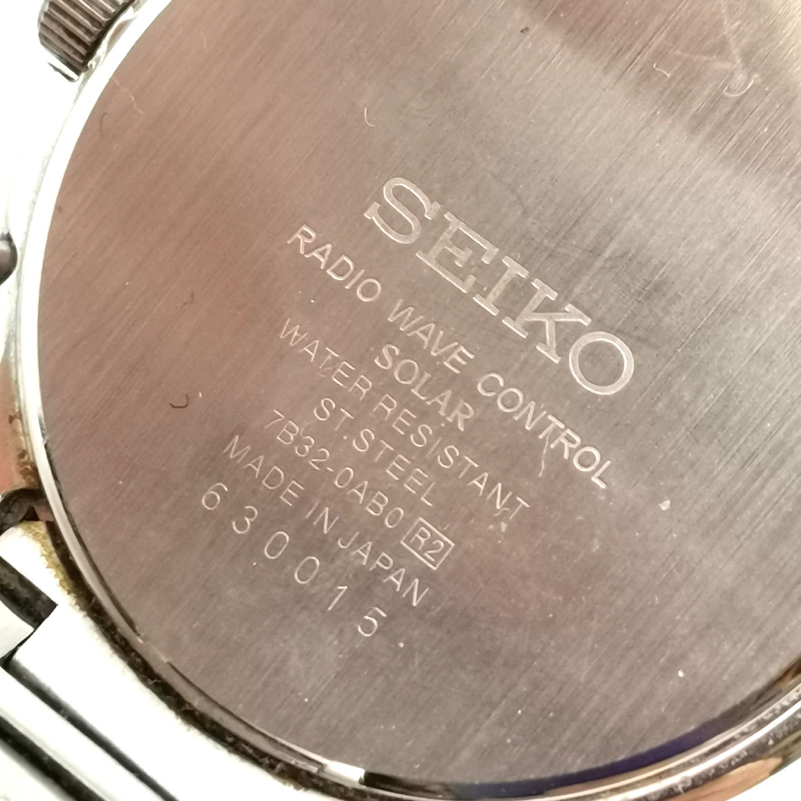 SEIKO DOLCE 電波ソーラー腕時計 7B32-0AB0 セイコー RADIO WAVE