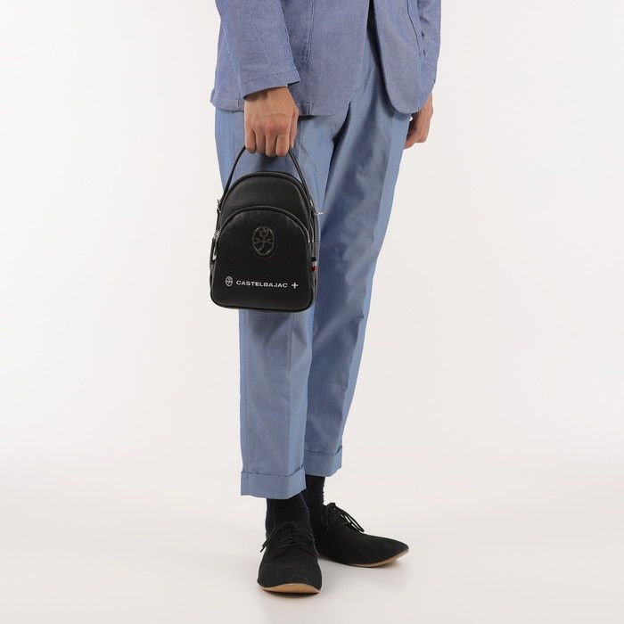 カステルバジャック メンズ　ハロゲン　ショルダーバッグ　2way 黒　B6 カステルバジャック メンズ ハロゲン ショルダーバッグ 2way 黒