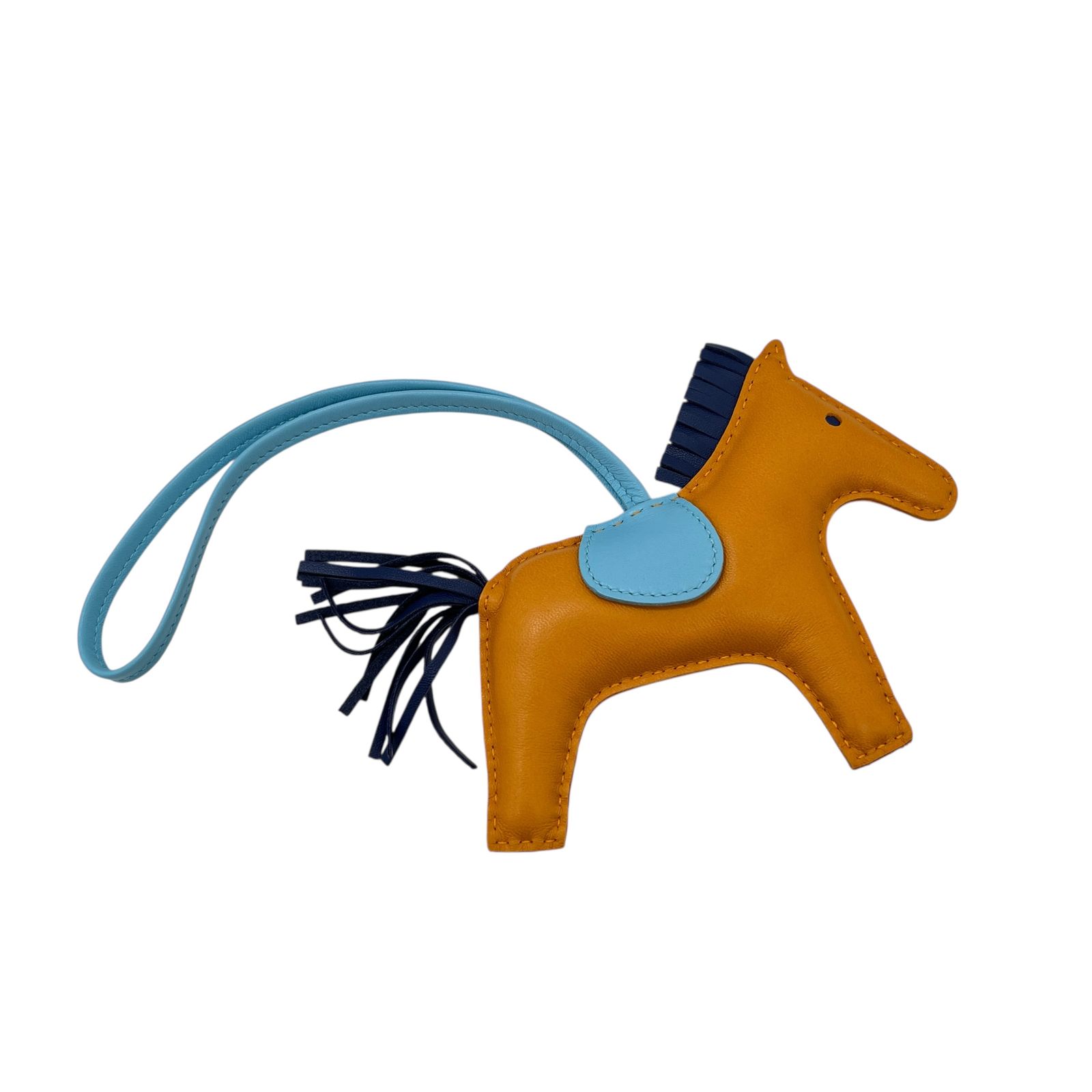 エルメス HERMES キーホルダー(チャーム) ロデオチャームPM アニョーミロ ブルーマルト×オレンジ 美品 キーホルダー ☆803 エルメス HERMES ロデオチャーム グレー キーホルダー エルメス