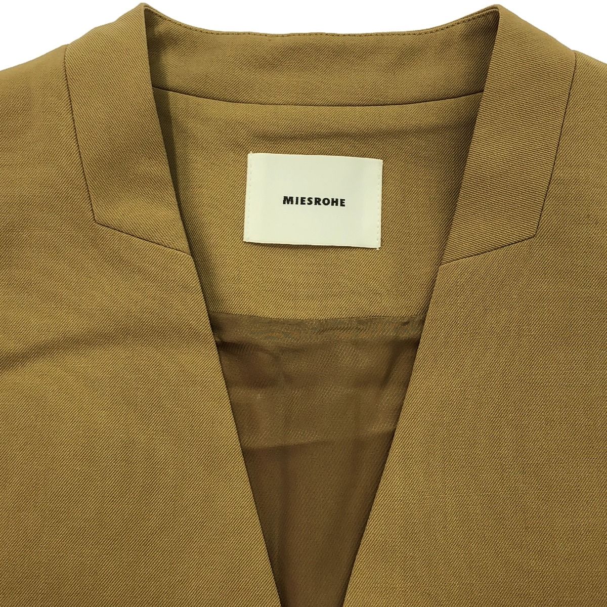 MIESROHE ミースロエ ウール ノーカラージャケット MWFJ2221003