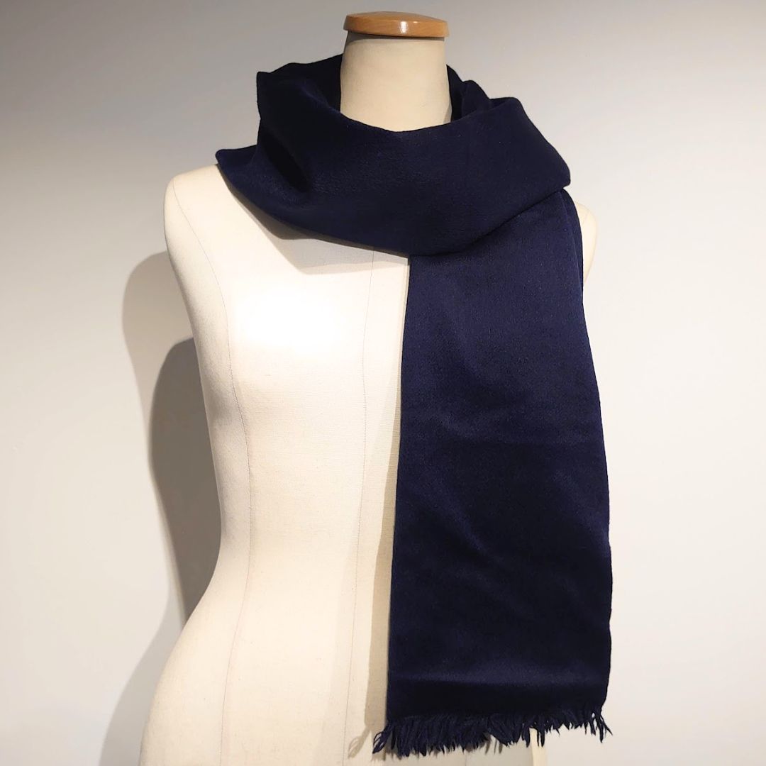 HERMES エルメス マフラー ストール リバーシブル 幾何学模様 シルク