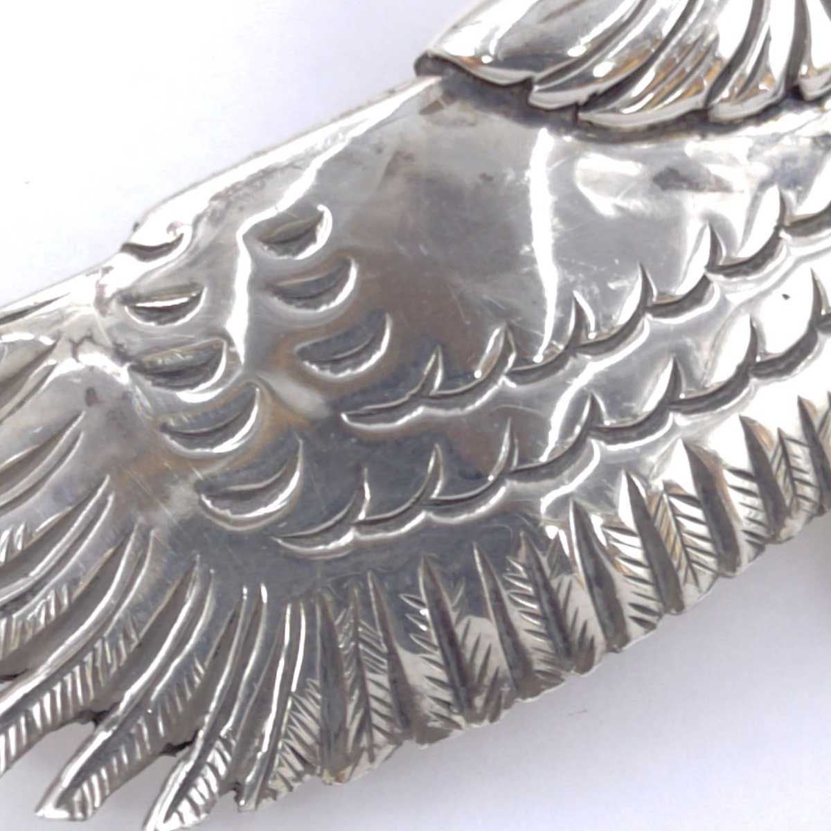 KENSHIRO ケンシロウ 全銀 和彫り 大イーグル ペンダントトップ