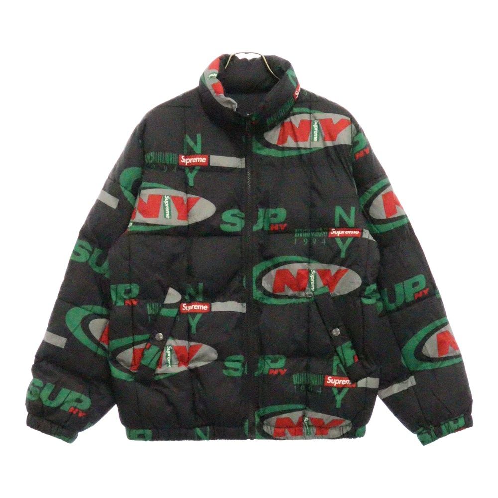 SUPREME シュプリーム 18AW NY Reversible Puffy Jacket フォトプリントリバーシブルジャケット ブラック SUPREME (シュプリーム) 18AW NY Reversible Puffy Jacket フォト