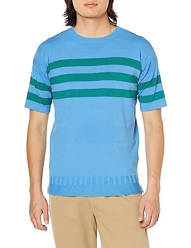 スカイブルー系2_M ジェイプレス HUSTON GASS ガンジーニット Tシャツ M スカイブルー系2 メンズ