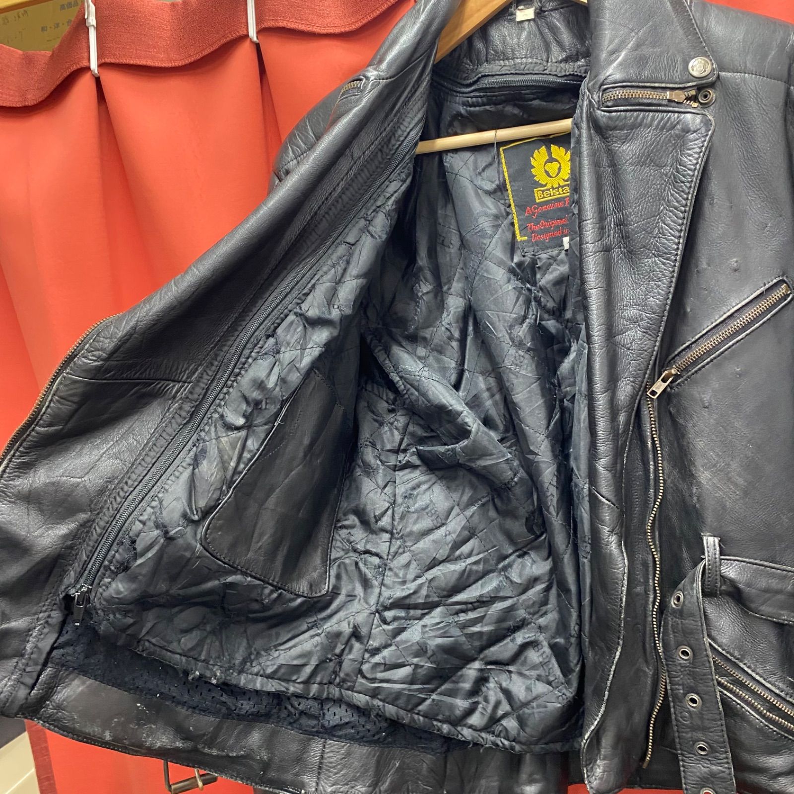 希少 Belstaff ベルスタッフ ライダース レザージャケット 革ジャン