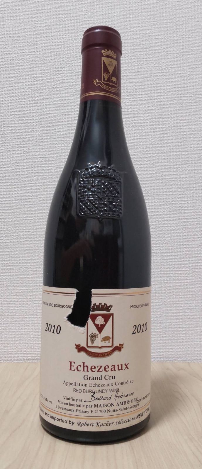ブルゴーニュ最高峰、特級畑エシェゾー。 2010年のグレート