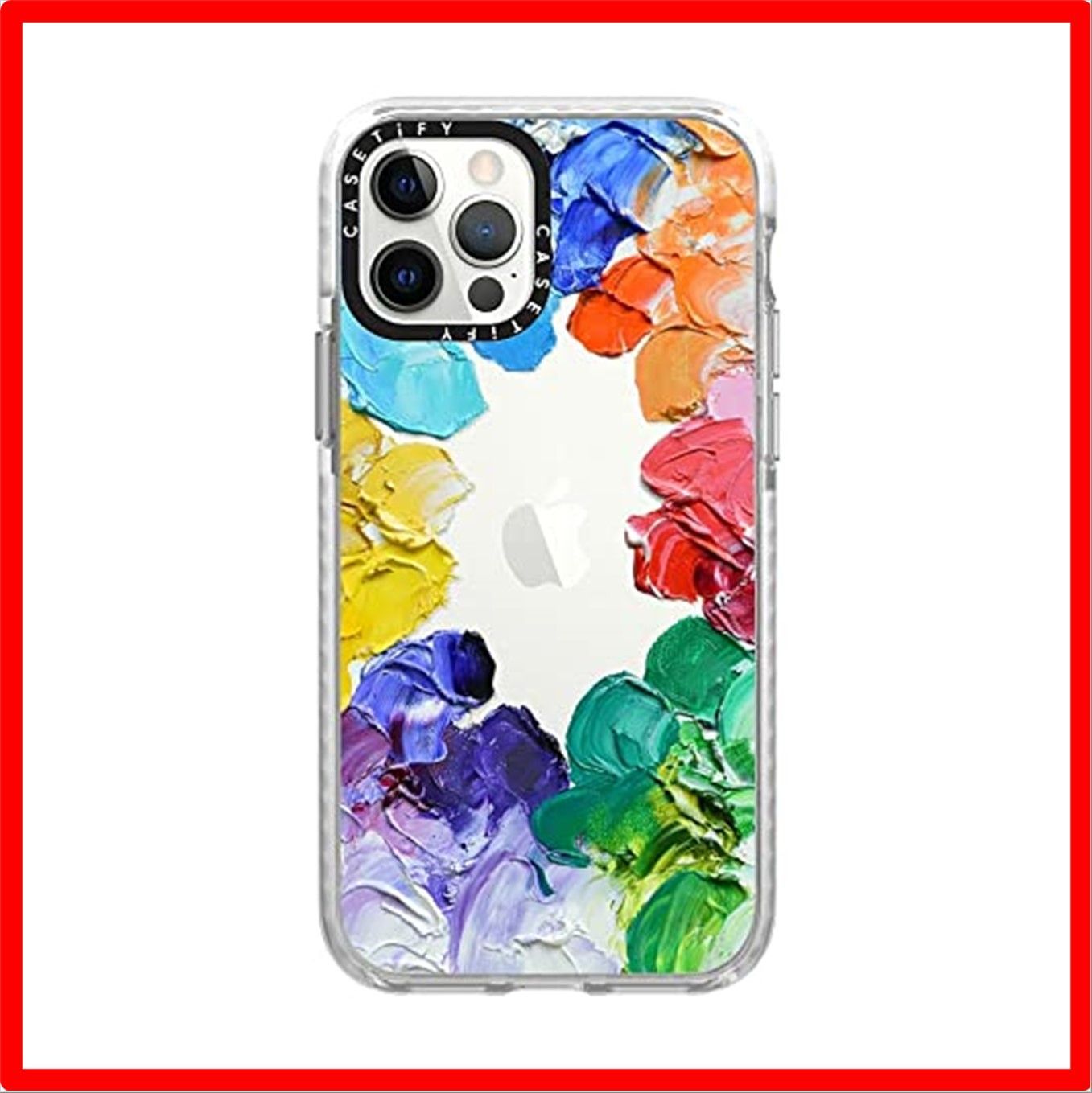 【送料無料 】Rainbow Color Wheel (クリア フロスト)_iPhone 12 Pro CASETiFY インパクトケース iPhone 12 
