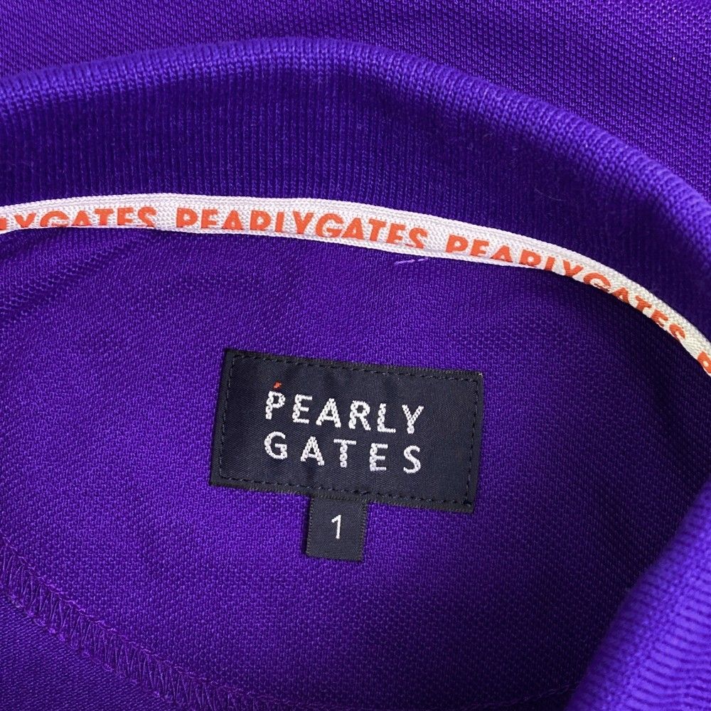 サイズ：1 PEARLY GATES パーリーゲイツ 半袖ポロシャツ パープル系