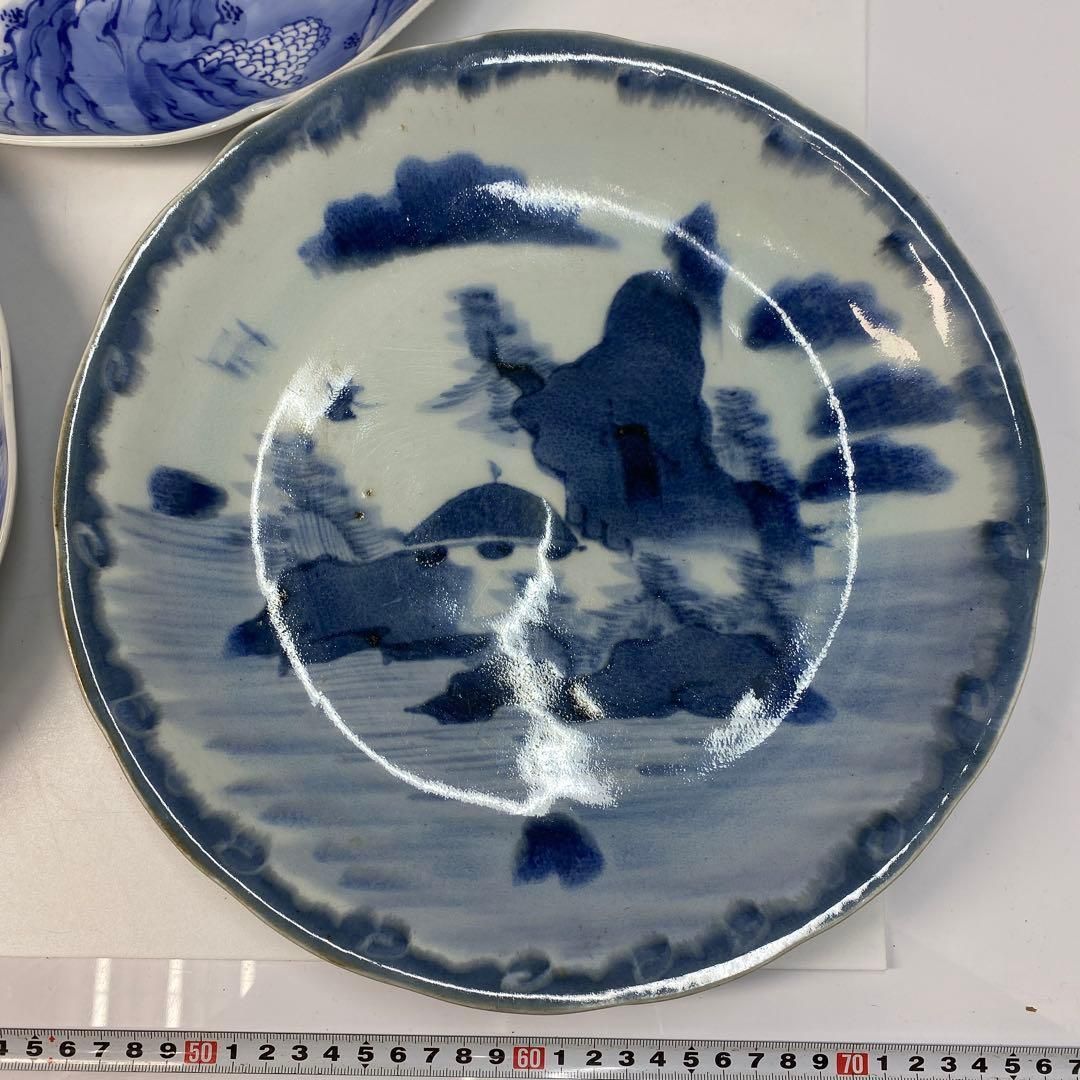 106 古伊万里 金襴手 7寸皿 2枚 大聖寺伊万里 金襴手 雲に