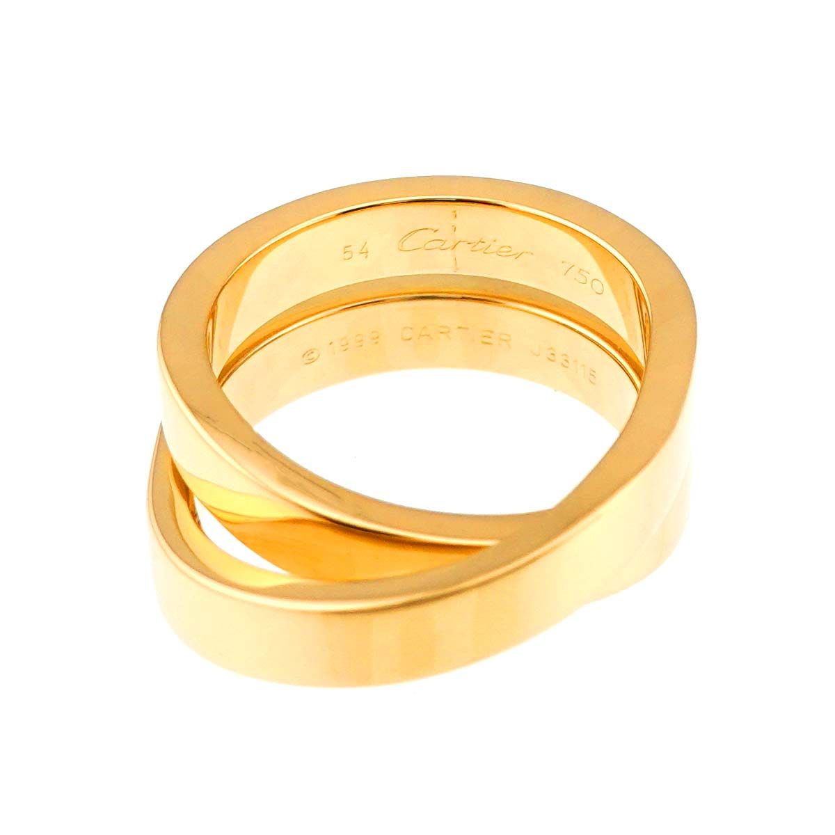 カルティエ Cartier パリ #54 リング K18 YG イエローゴールド