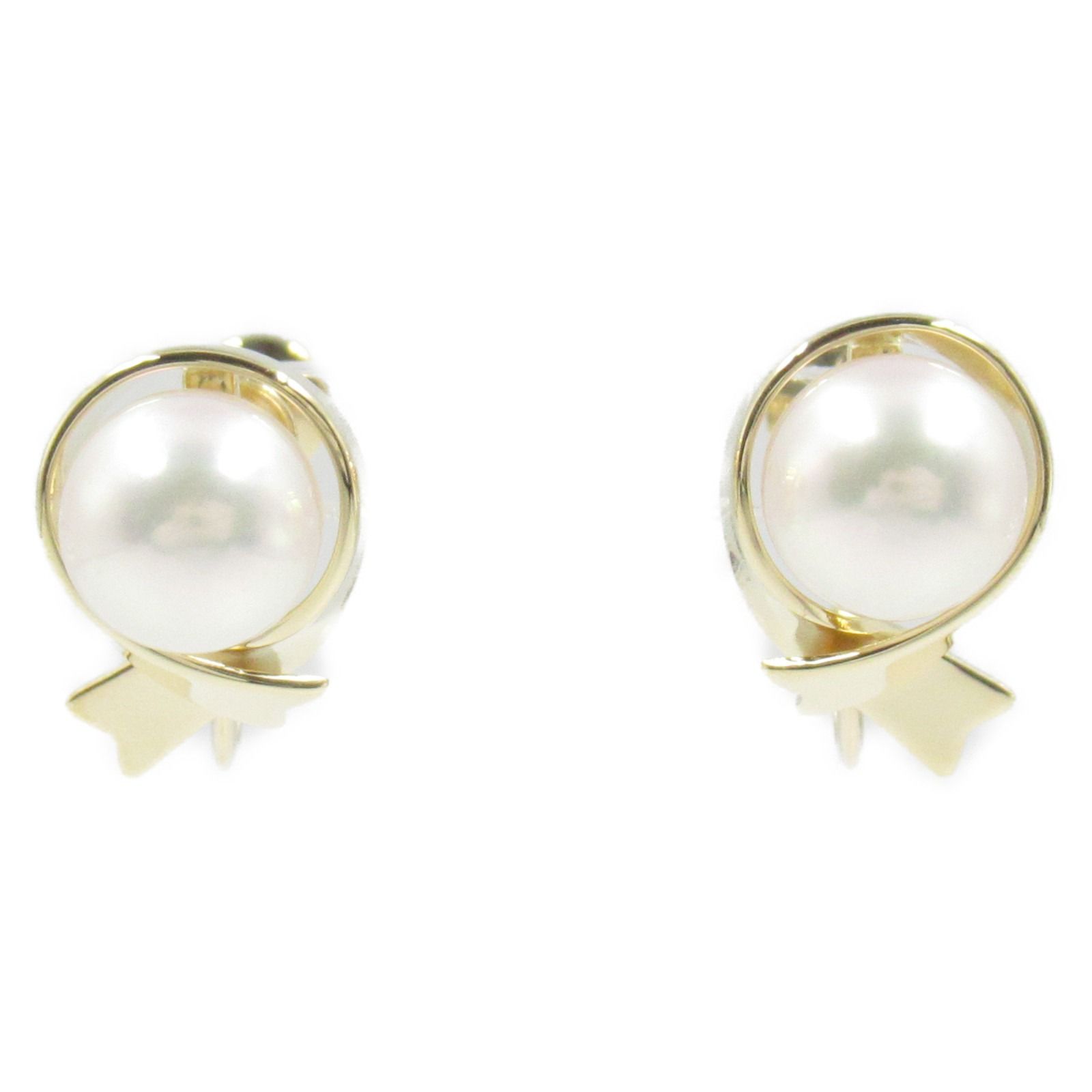 ミキモト MIKIMOTO イヤリング パール イヤリング K18 イエローゴールド パール イヤリング レディース Used A