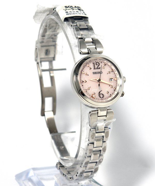 SEIKO LUKIA セイコー ルキア Lady Diamond ラッキーパスポート SSQV047 1B35-0AD0 ソーラー レディース