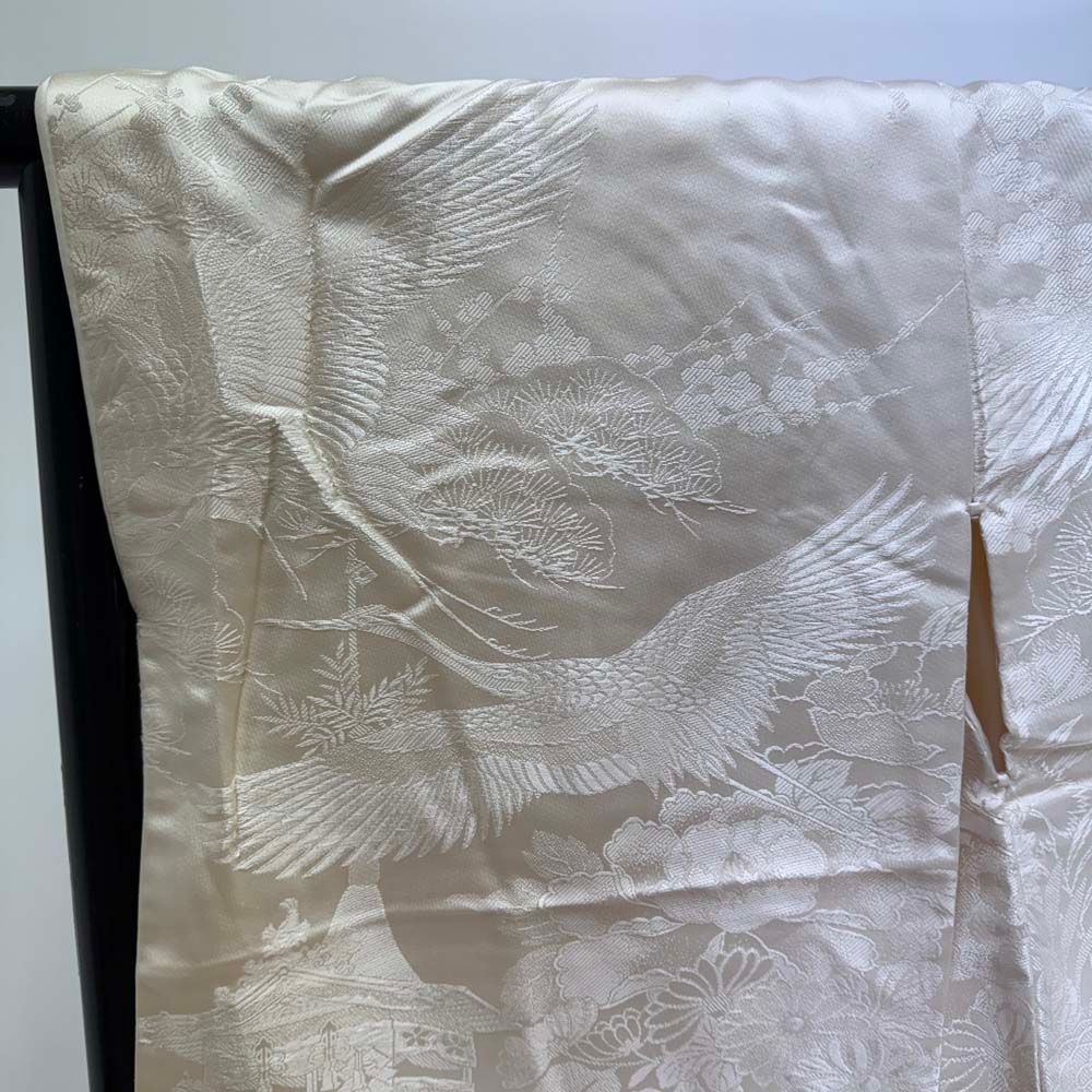 白打掛 3点セット 帯 掛下 白無垢 白 撮影用 結婚式 花嫁衣装 裄67cm 身丈200cm 合繊 Lサイズ 4273 白打掛 3点セット 帯 掛下 白無垢 白 撮影用 結婚式 花嫁衣装 裄66cm