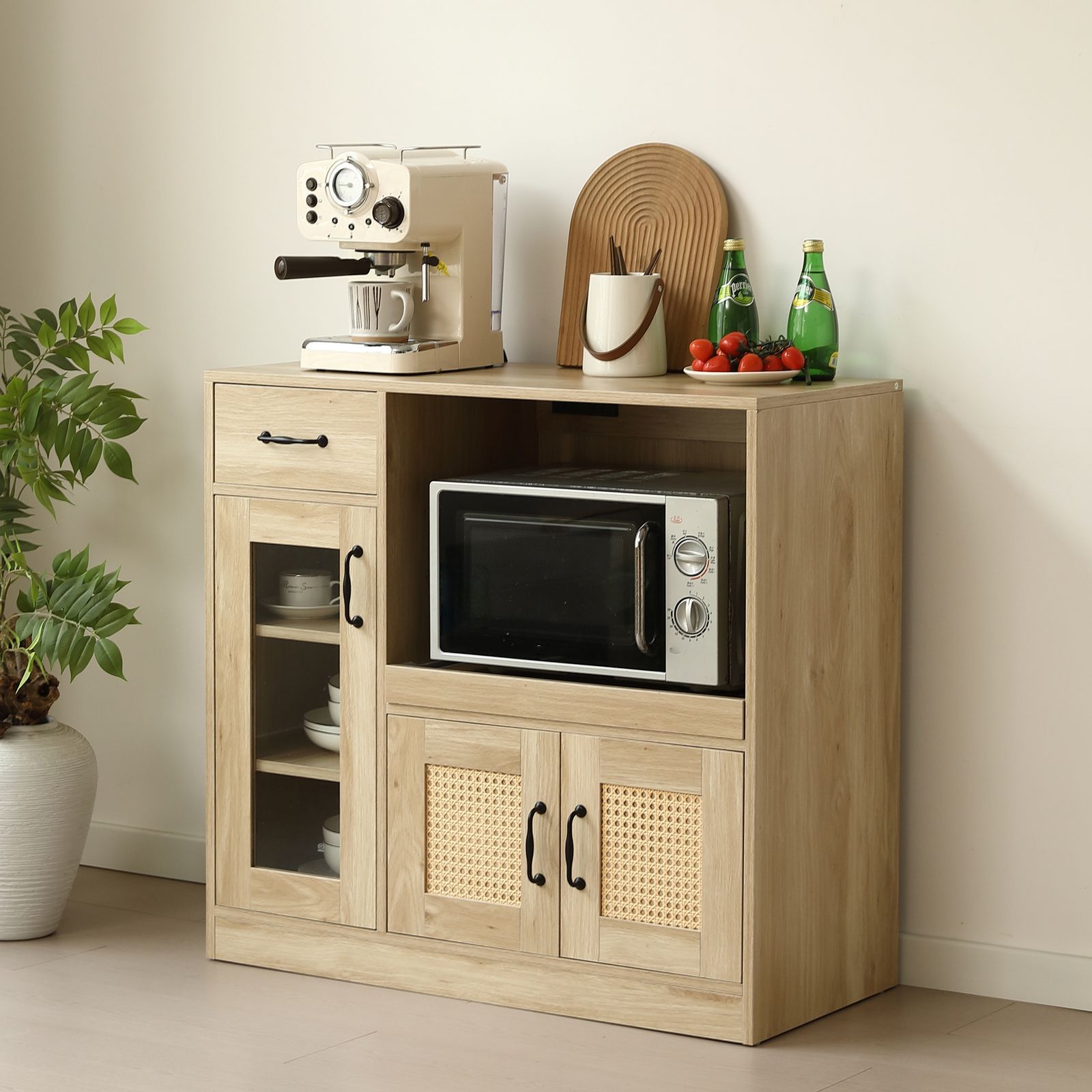 12%割」キッチンカウンター 食器棚 キッチンキャビネット レンジ