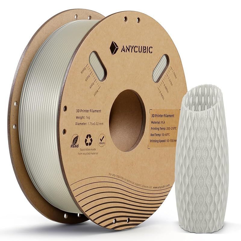 ANYCUBIC 3dプリンター用 フィラメント 透明 PLA 造形素材 1.75mm ポリ 