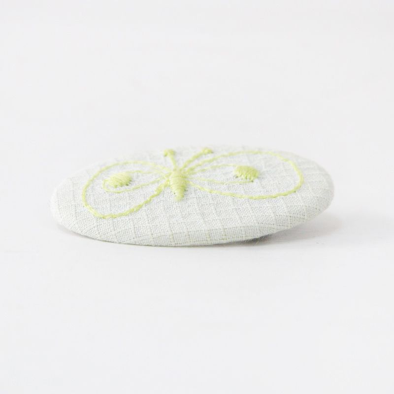 美品 ミナペルホネン mina perhonen thank you very badge
