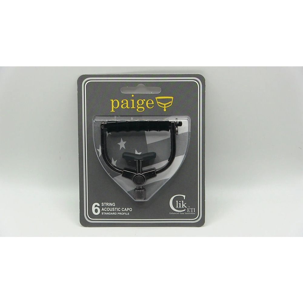 Paige ペイジ アコースティックギター用カポタスト PC-6-ETI 馬蹄形 ワンタッチリターン式 ETI 圧条 アメリカ製