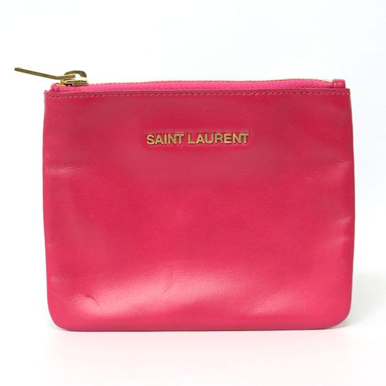 【中古品】SAINT LAURENT サンローラン　コインケース ユニセックス サンローラン コインケース カーフ ユニセックス SAINT LAURENT